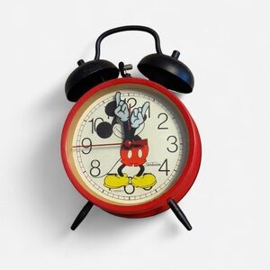 1991 Vintage Mickey Mouse alarm clock by Sunbeam